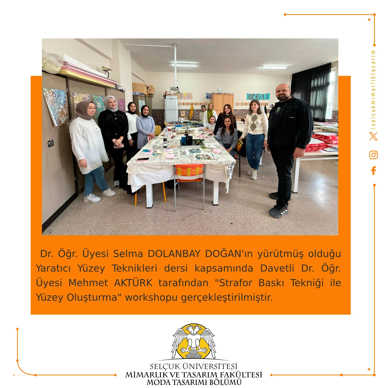 "Strafor Baskı Tekniği ile Yüzey Oluşturma" Workshop